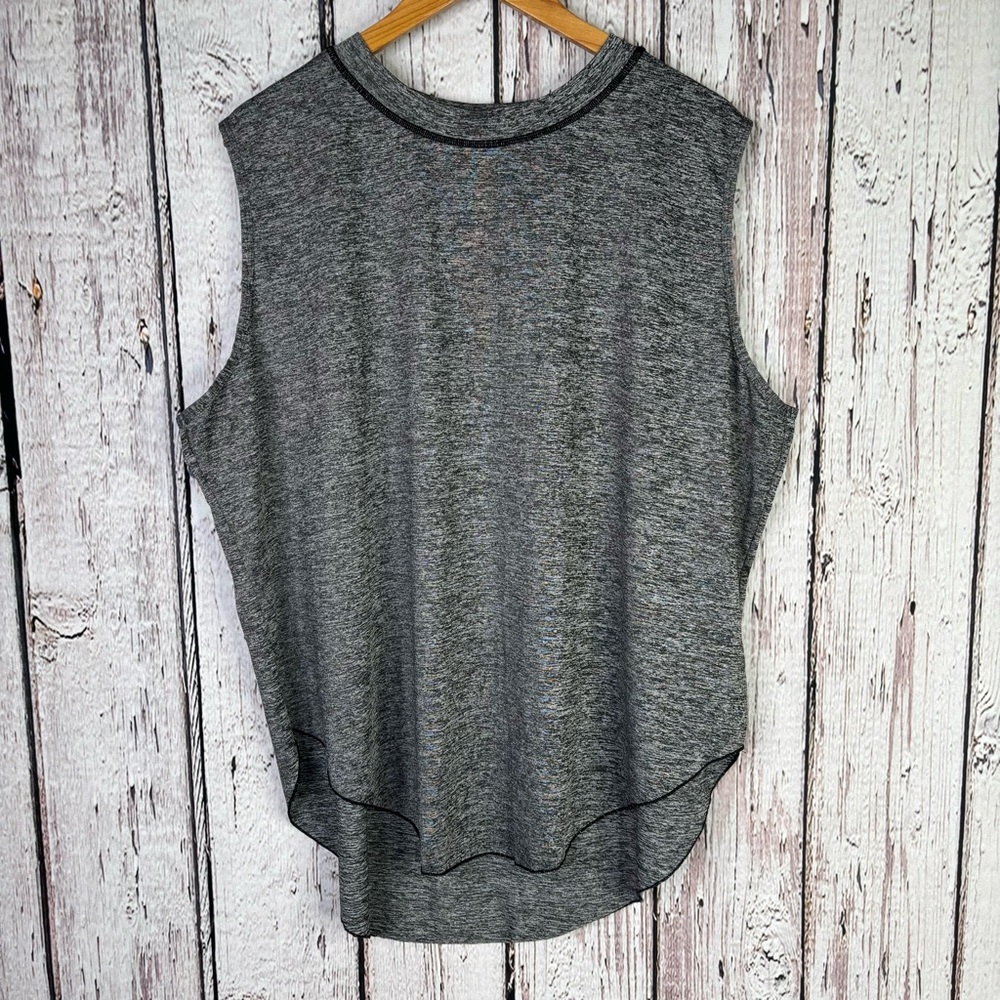 Shein Curve Women’s 2XL Heather Gray Muscle Tank Activewear Sleeveless Workout